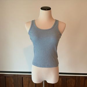 Heather blue tank top